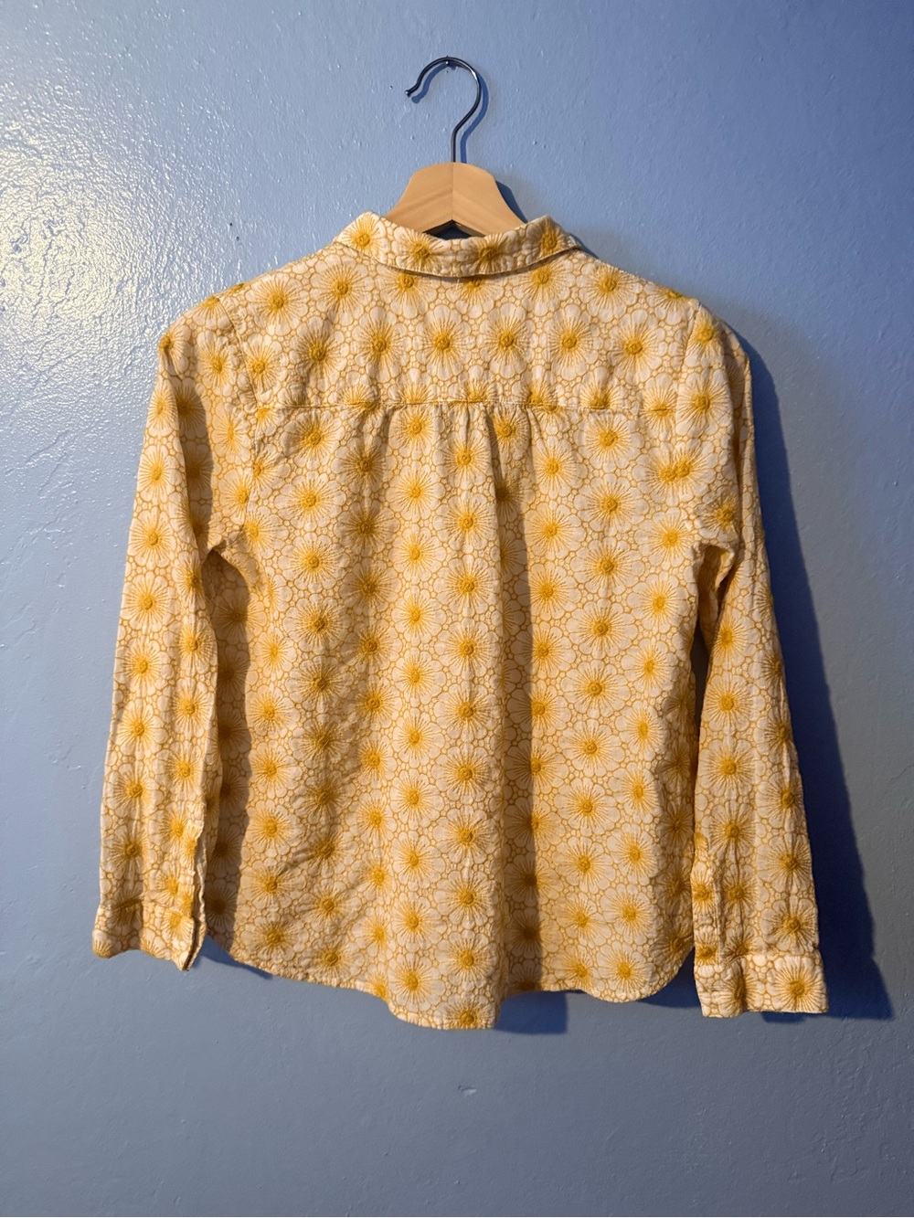 J. Jill Yellow Floral Print Button-Down Shirt - Picture 3 of 3
